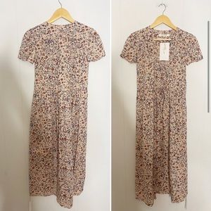 Christy Dawn Dress NWT The Dawn Midi Dress | Sand Anemone Vine New Size XS